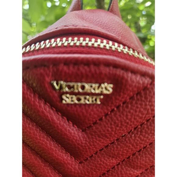 Victoria's Secret Mini Backpack Purse Red - Picture 3 of 4